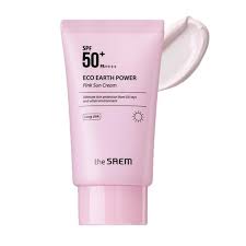 Kem Chống Nắng Cho Da Nhạy Cảm The Saem Eco Earth Power Pink Sun Cream SPF50+ PA++++ 50ml