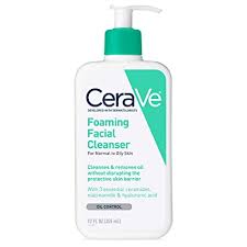 Sữa rửa mặt dịu nhẹ CERAVE Foaming Facial Cleanser cho da dầu 355ml