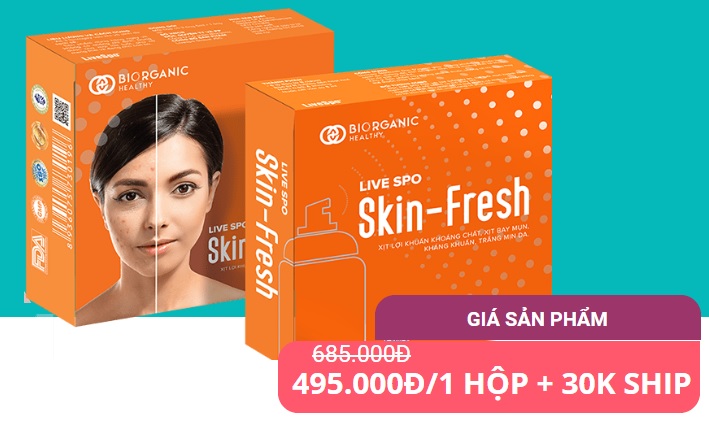 Xịt lợi khuẩn skin fres
