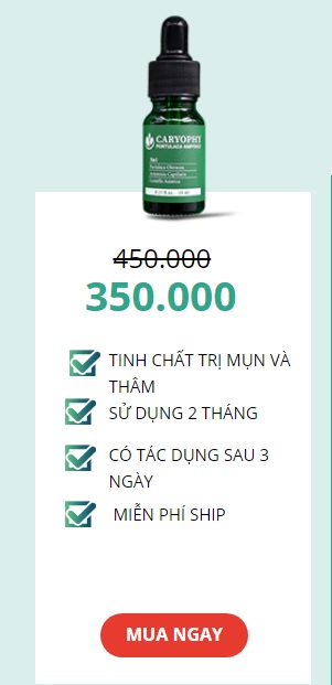 serum trị mụn caryophy