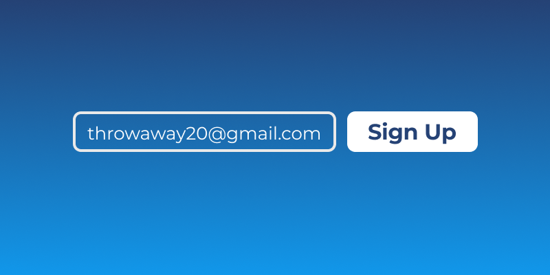 Use a Secondary Email Address