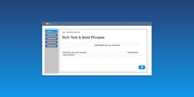 Add Markup and Bold to Email