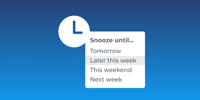 Gmail How To: Snooze