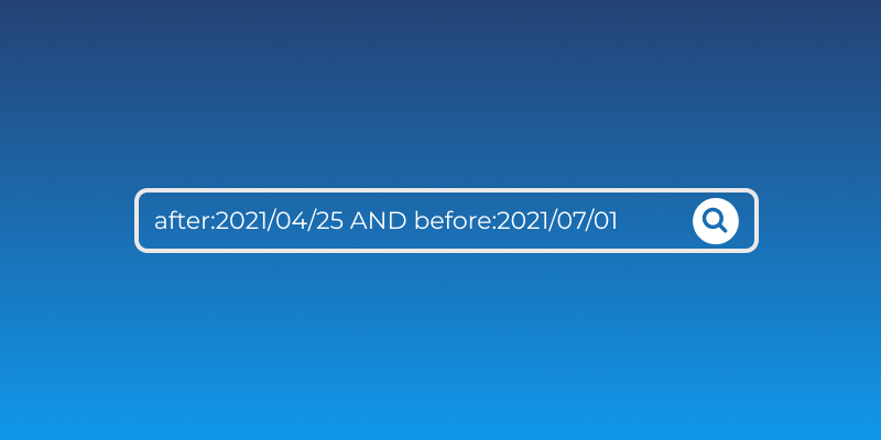 Searchbar to display emails by time frame