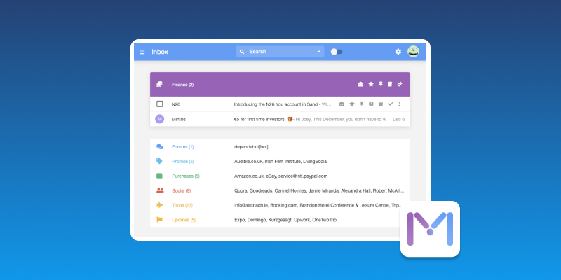 Screenshot of Darwin Mail Email Client