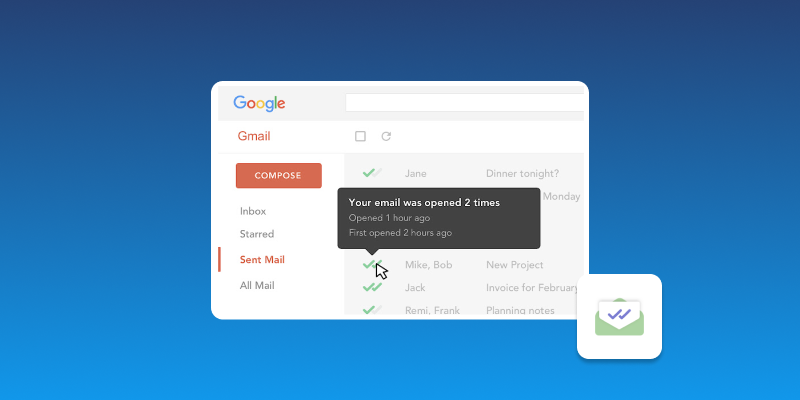 Screenshot of Mailtrack