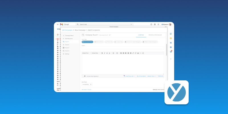 Screenshot of Yesware