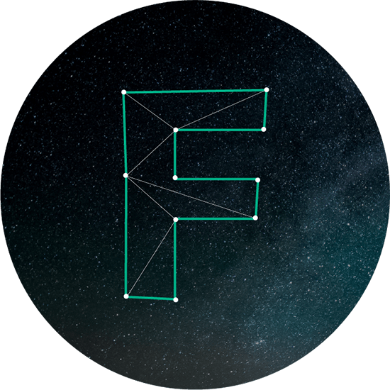 The Letter F in a Circle