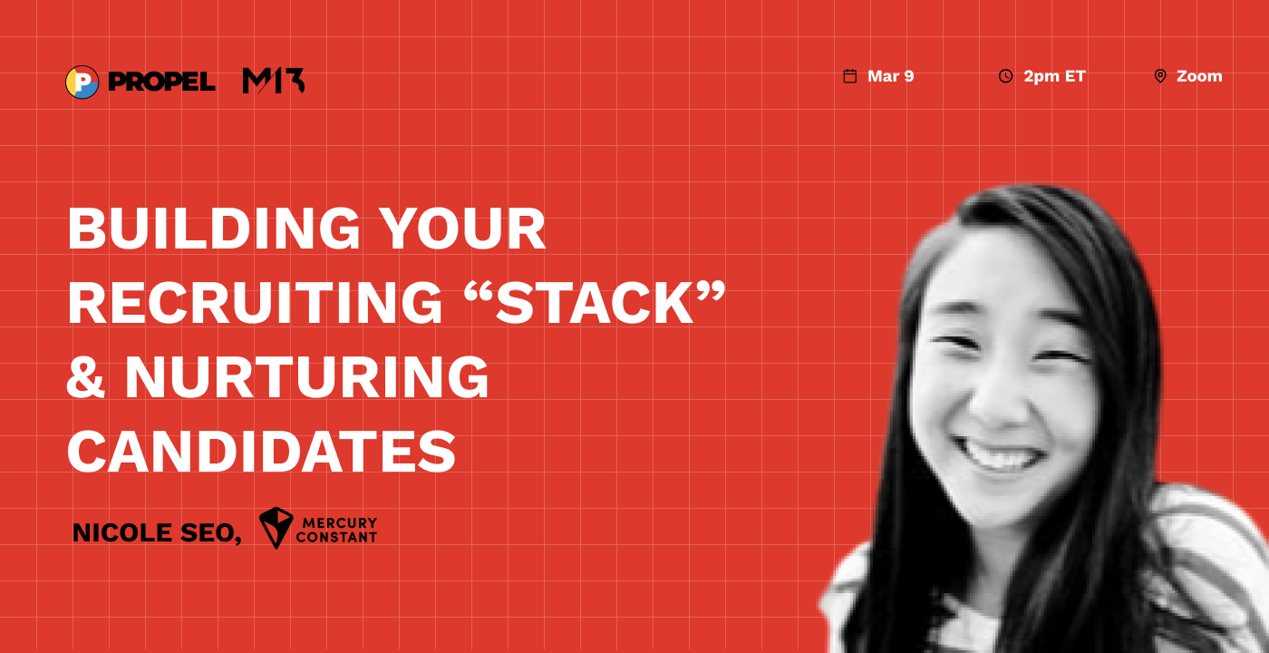 Building your outreach "stack" and nurturing candidates with Nicole Seo, Founder & CEO of Mercury Constant and Interim Head of Talent at Assembled and Ribbon Health