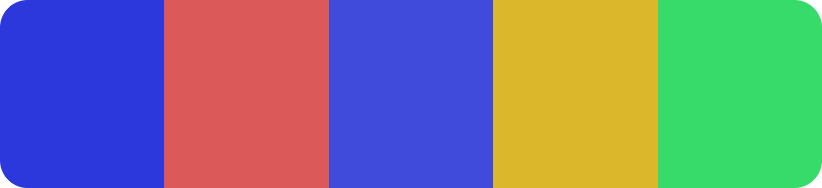 Square color palette example
