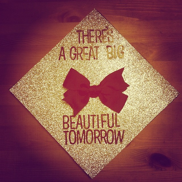 new years decoration that says "there's a great big beautiful tomorrow"