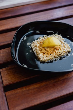 bowl of instant ramen noodle soup