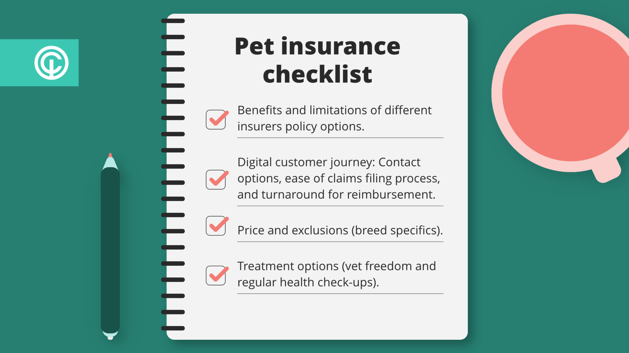 Pet insurance checklist