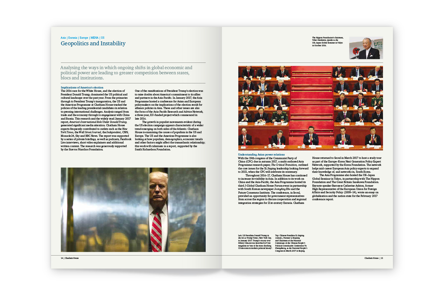 Chatham House annual report pages