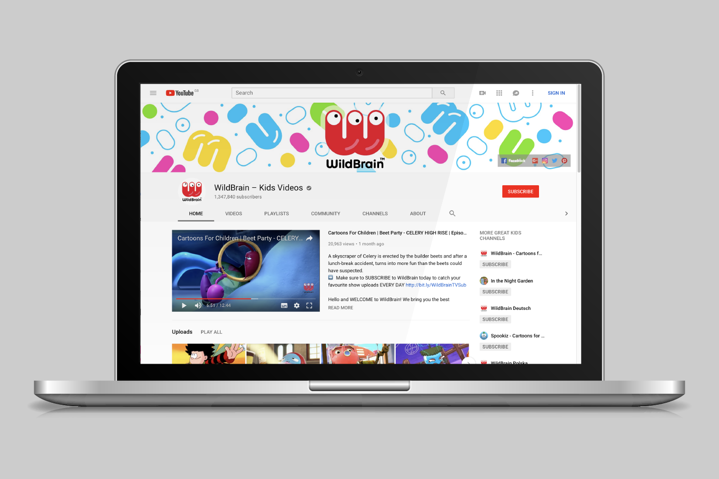 WildBrain website
