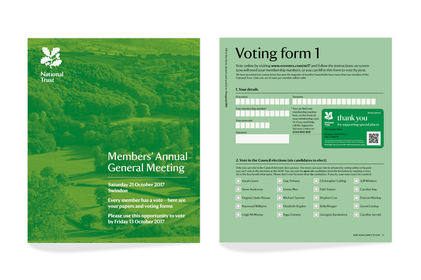 National Trust forms
