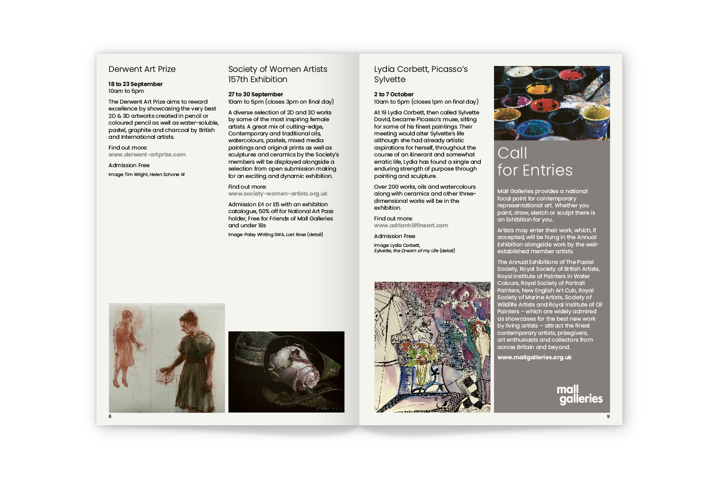 Mall Galleries exhibition guide