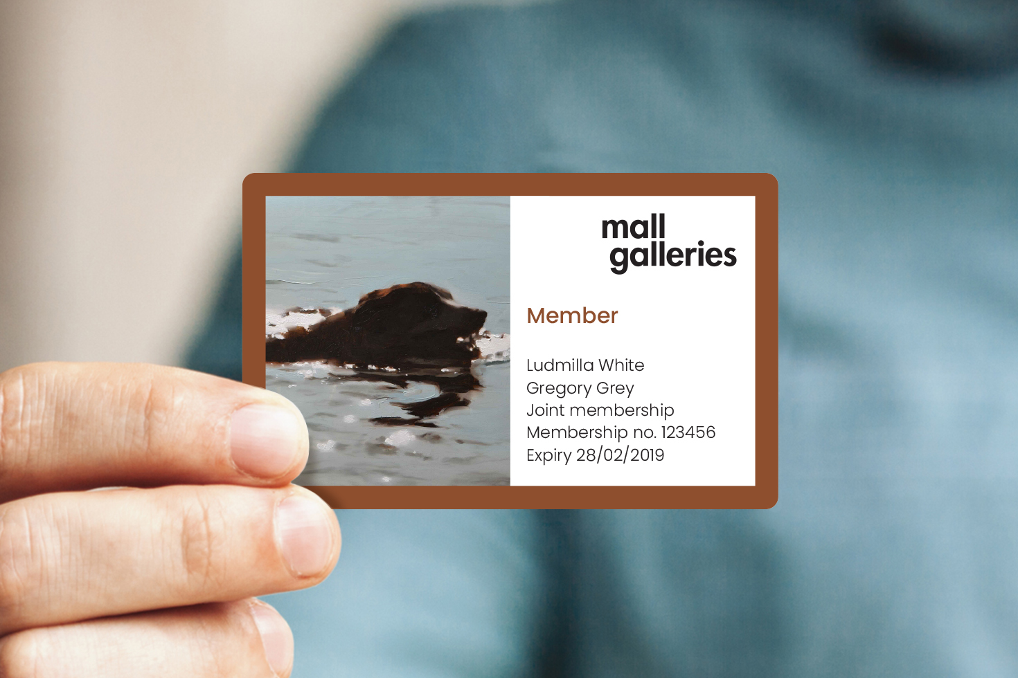 Mall Galleries business card