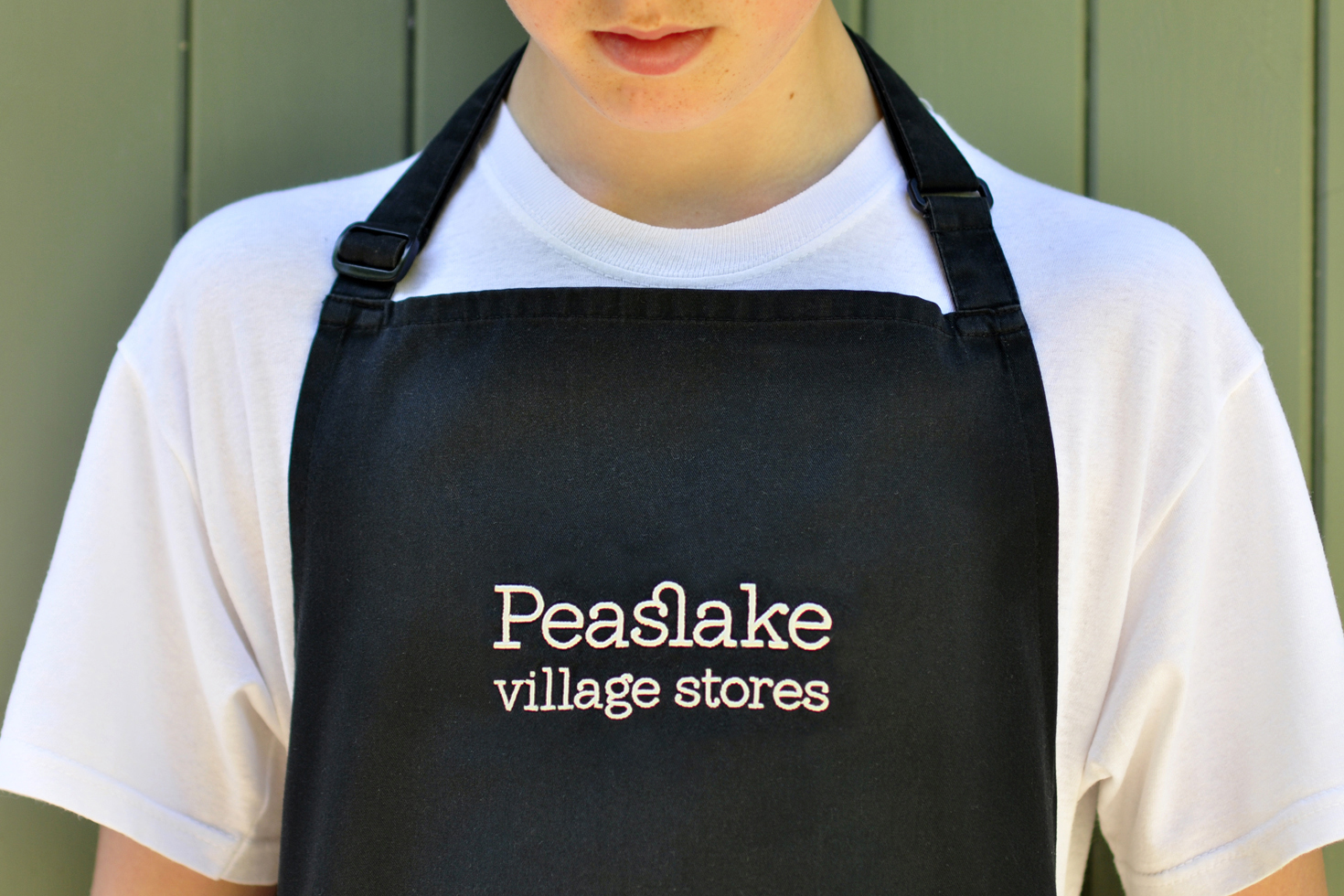 logo on apron