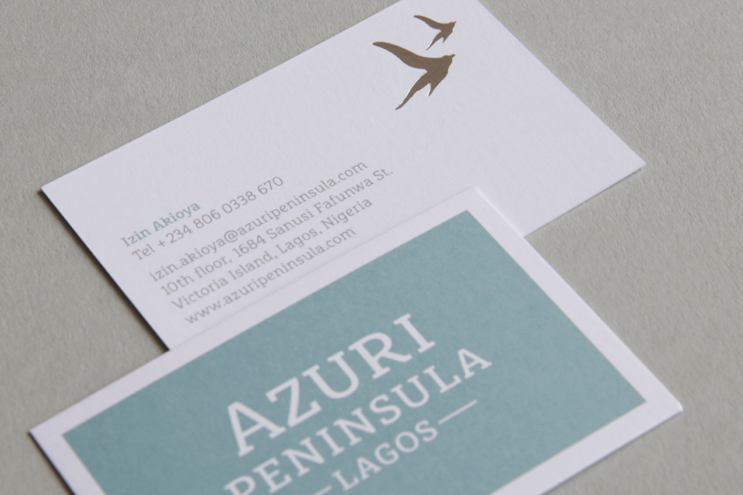 Azuri Peninsula business card