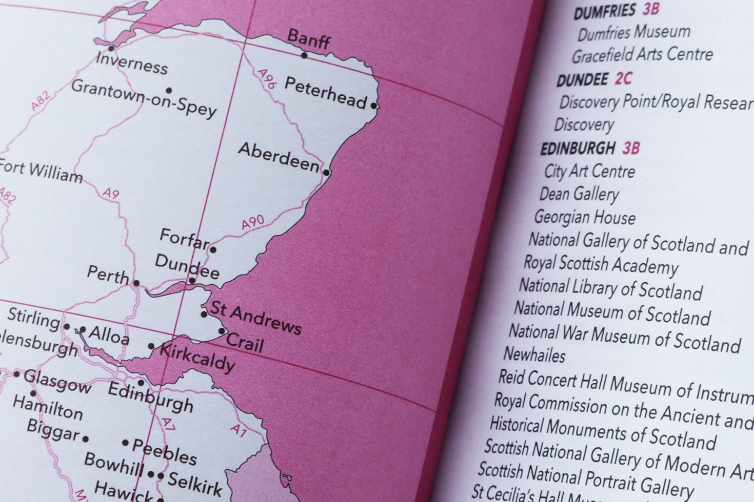 Map spread from Member’s Handbook
