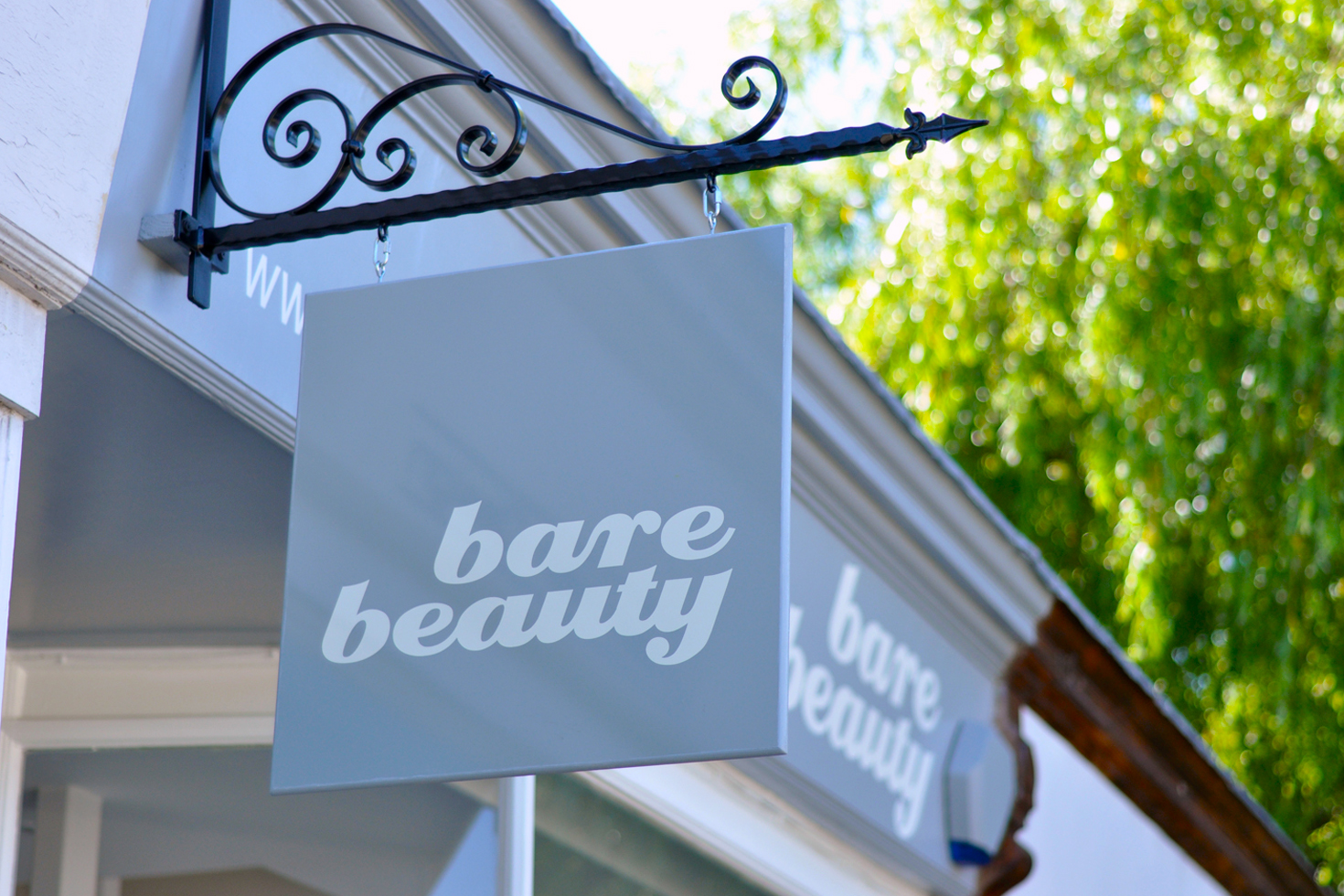 Bare Beauty shop front and sign