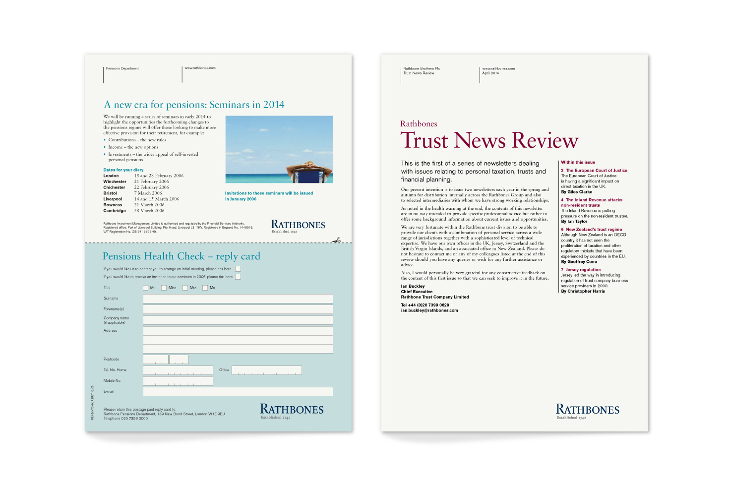 Rathbones news