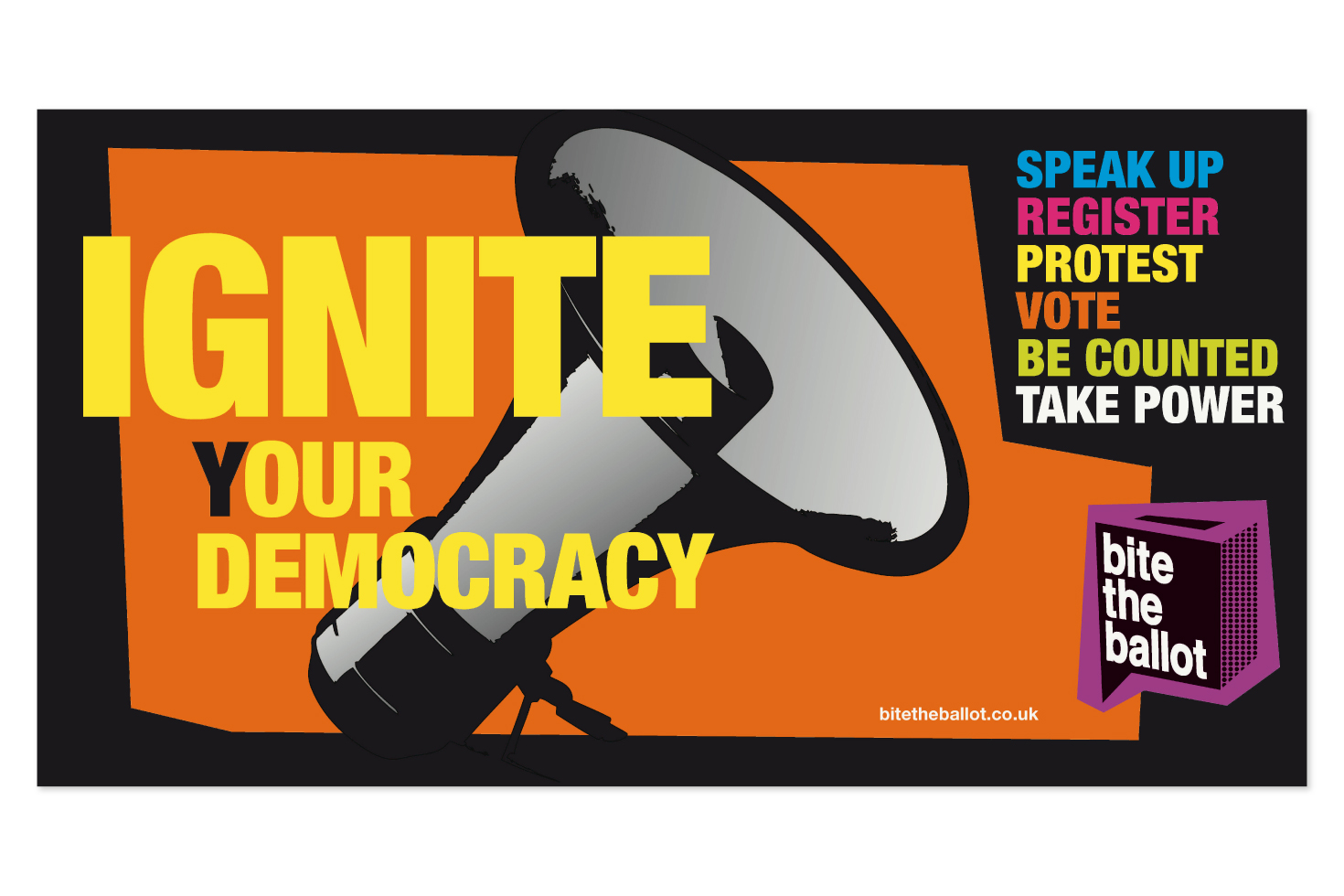 Bite the Ballot poster - front