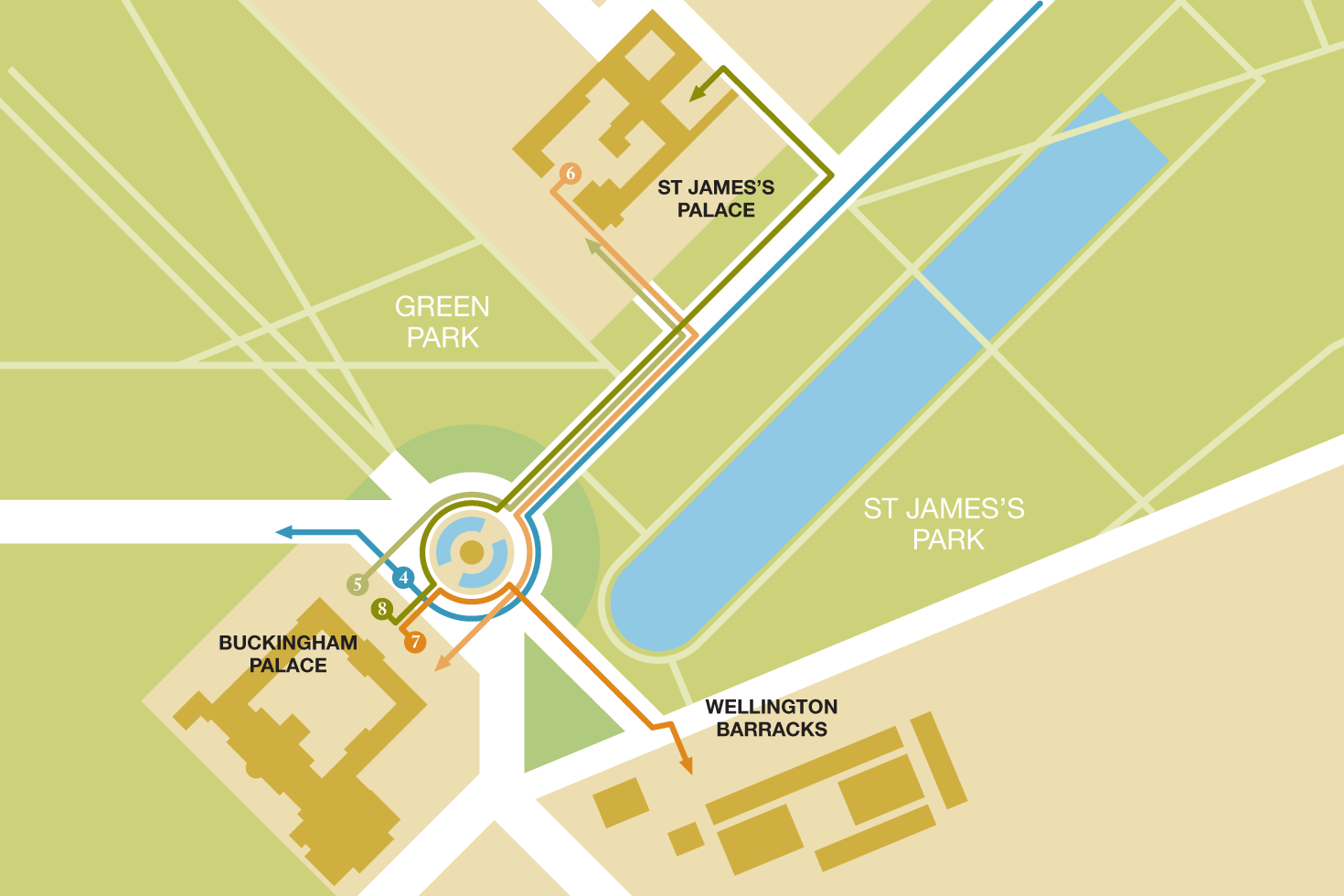 Map of ceromony site