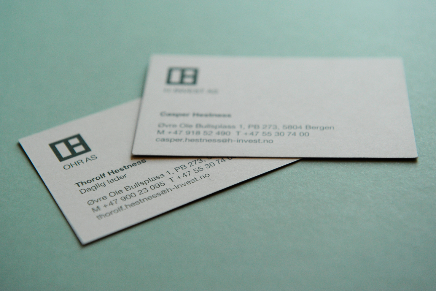 H-Invest business card