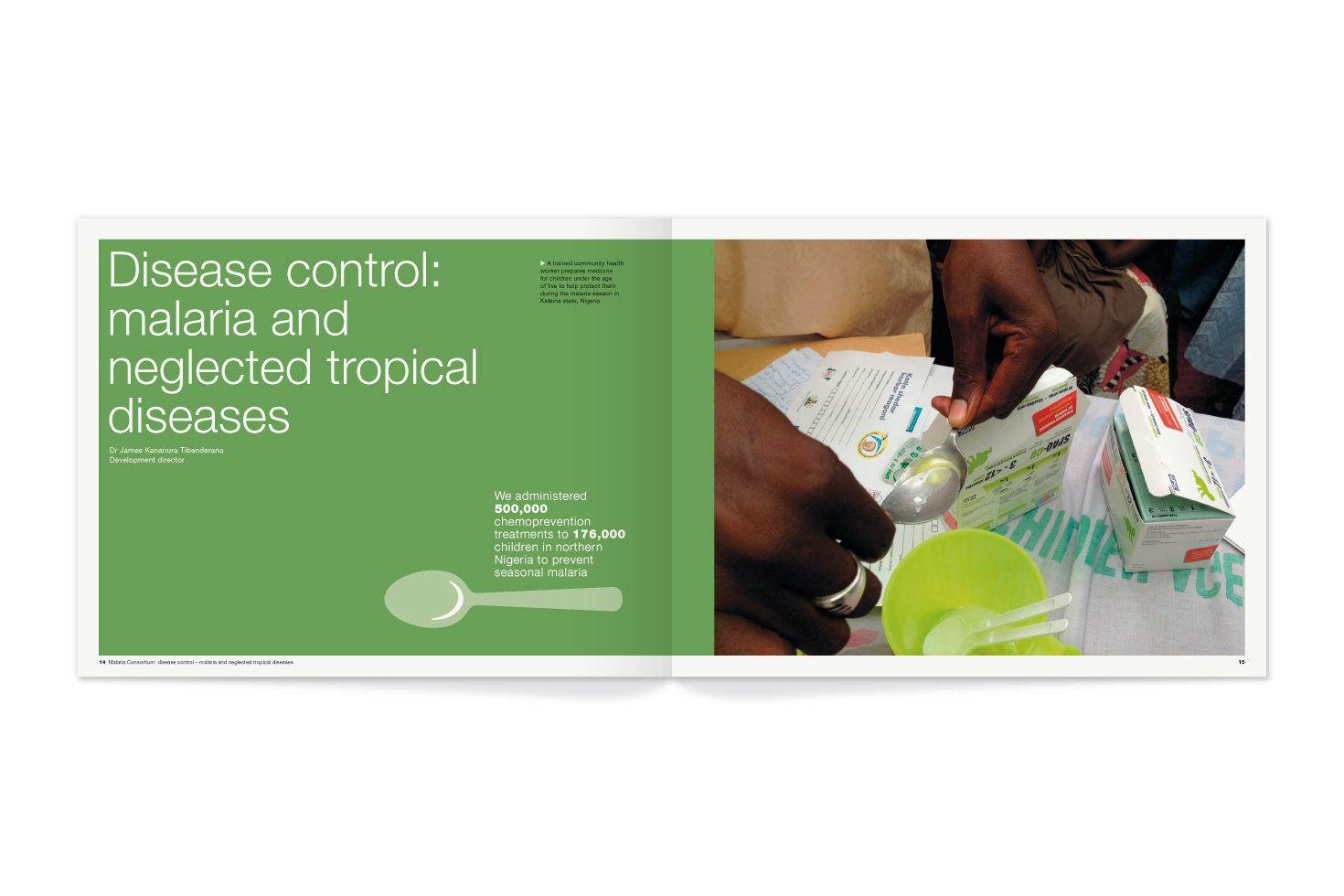 Malaria Consortium report pages