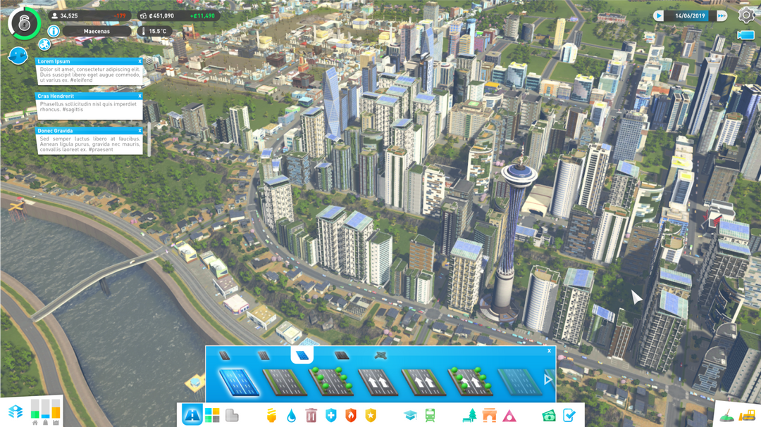 Reid Armansin's Portfolio - Cities: Skylines UI Redesign