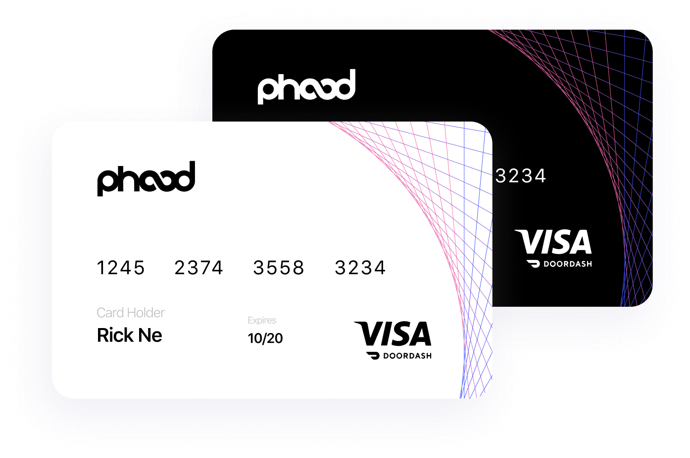 A rendering of the phood debit card.
