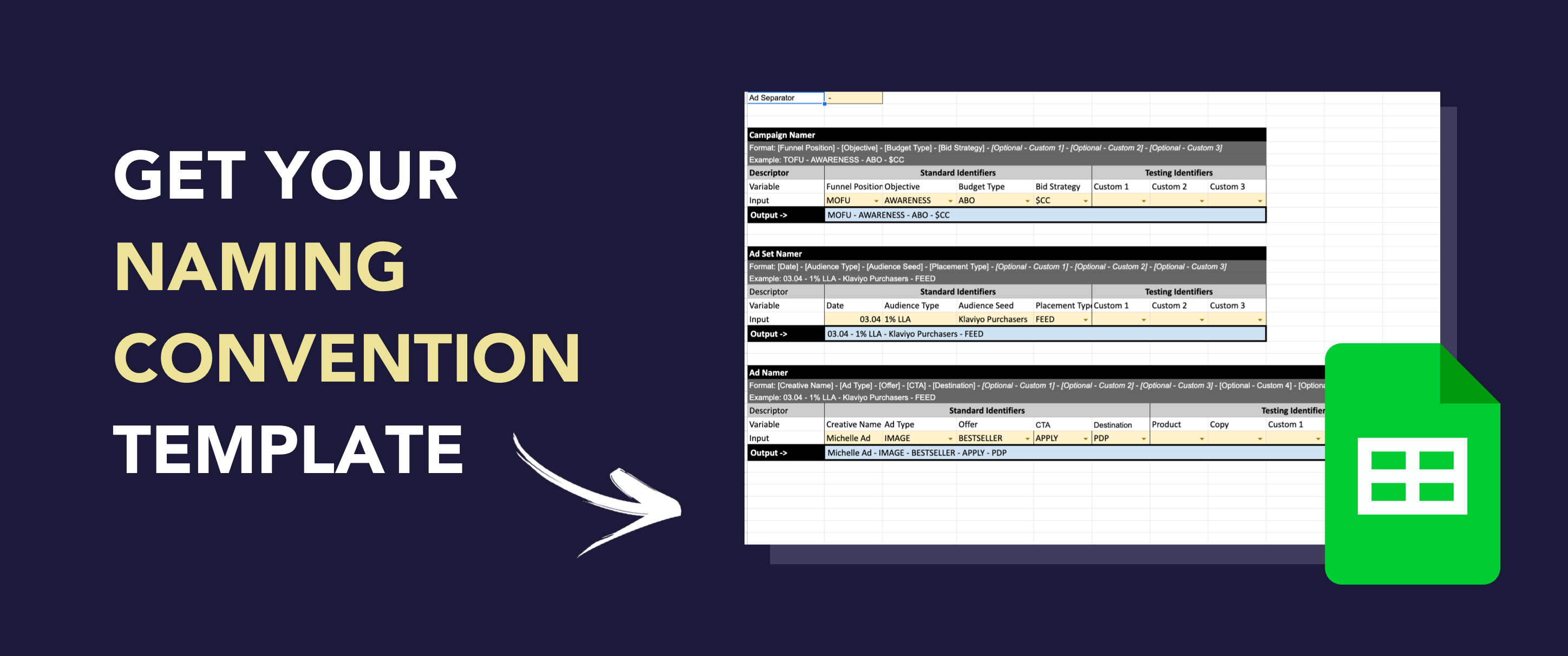 naming convention analysis template