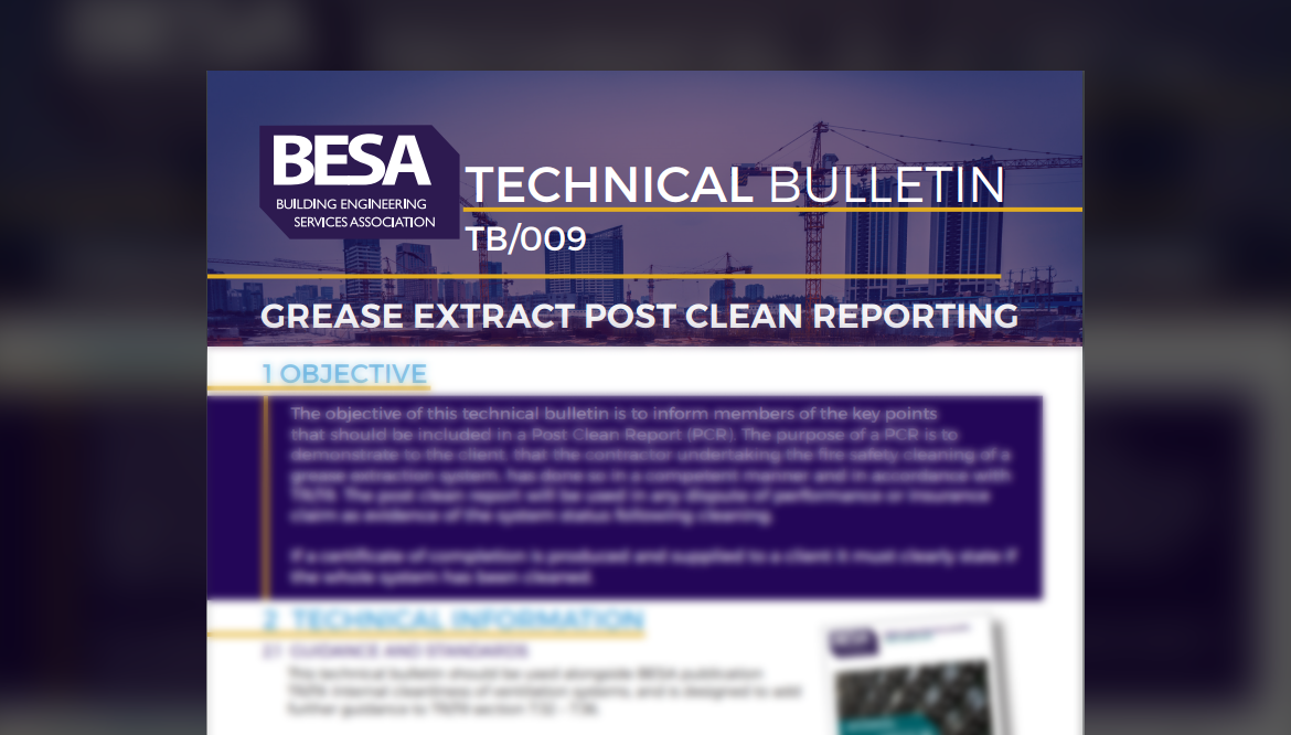 What’s Included In A BESA Post Clean Report?