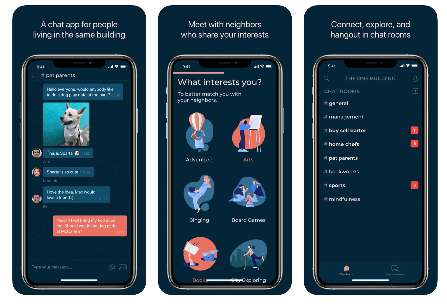 Oneroof app screenshots