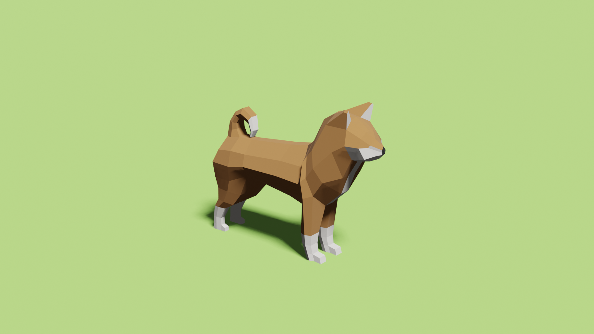 Blender学習 Day16 ローポリな犬のモデリング