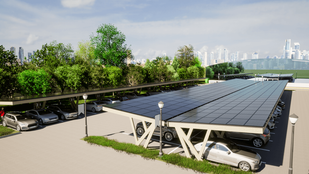 SolarCatcher Solar Canopy & EV Charging Infrastructure Clean Energy