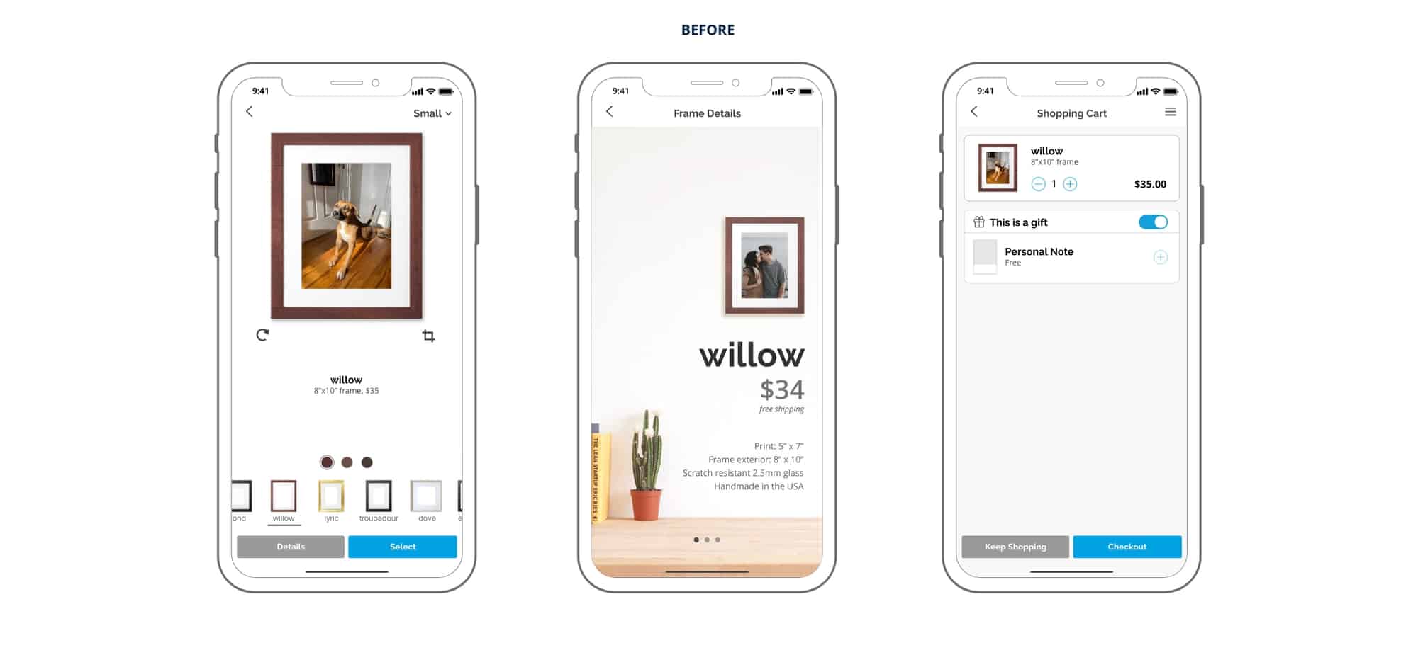 erindesong Keepsake App Redesign