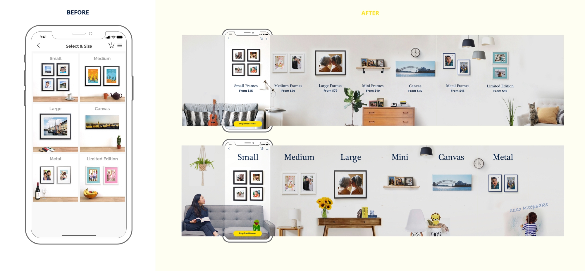 erindesong Keepsake App Redesign