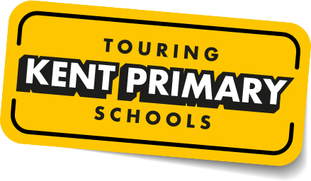 Touring Kent Primary Schools Yellow badge graphic