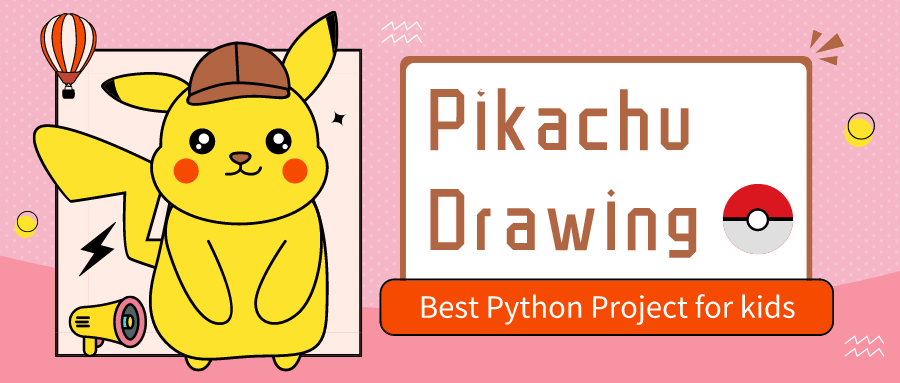 Python Game for Kids: Pikachu Drawing with Turtle Graphics