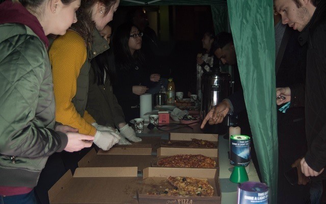 Candles and crooning - Earth Hour at Bradford University!