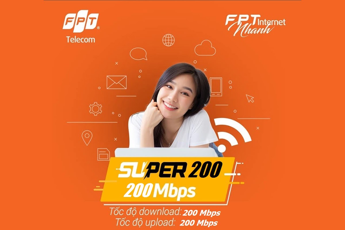 Super 200 - Gói Cước Internet FPT Đáp Ứng Được Khoảng 80 Thiết Bị