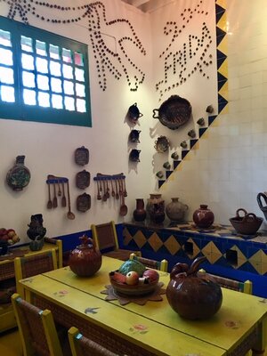 Kitchen of Casa Azul. Photo by Hector Garza