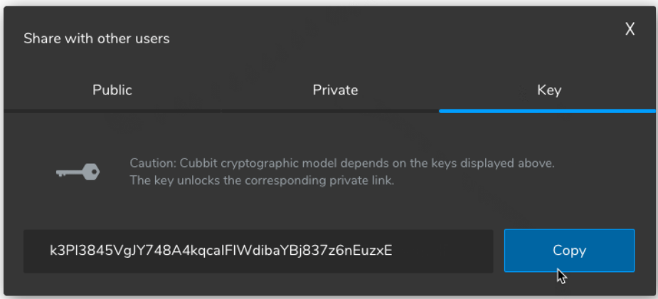 How to send a file encrypted with Cubbit