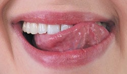 The tongue test is a way to check your brushing.