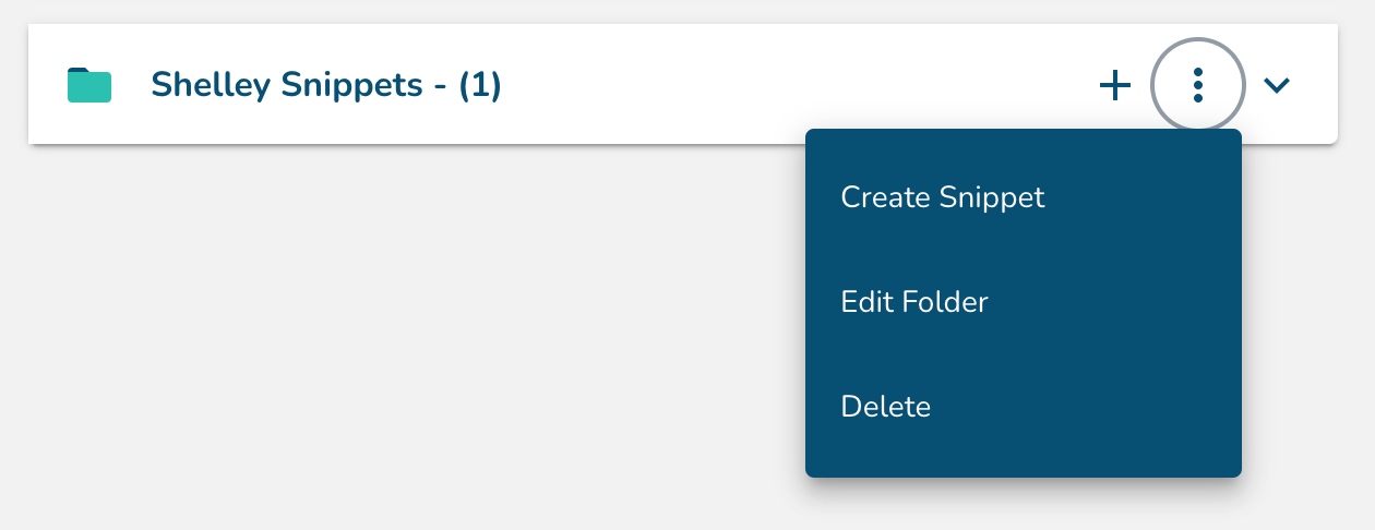 edit and delete folder