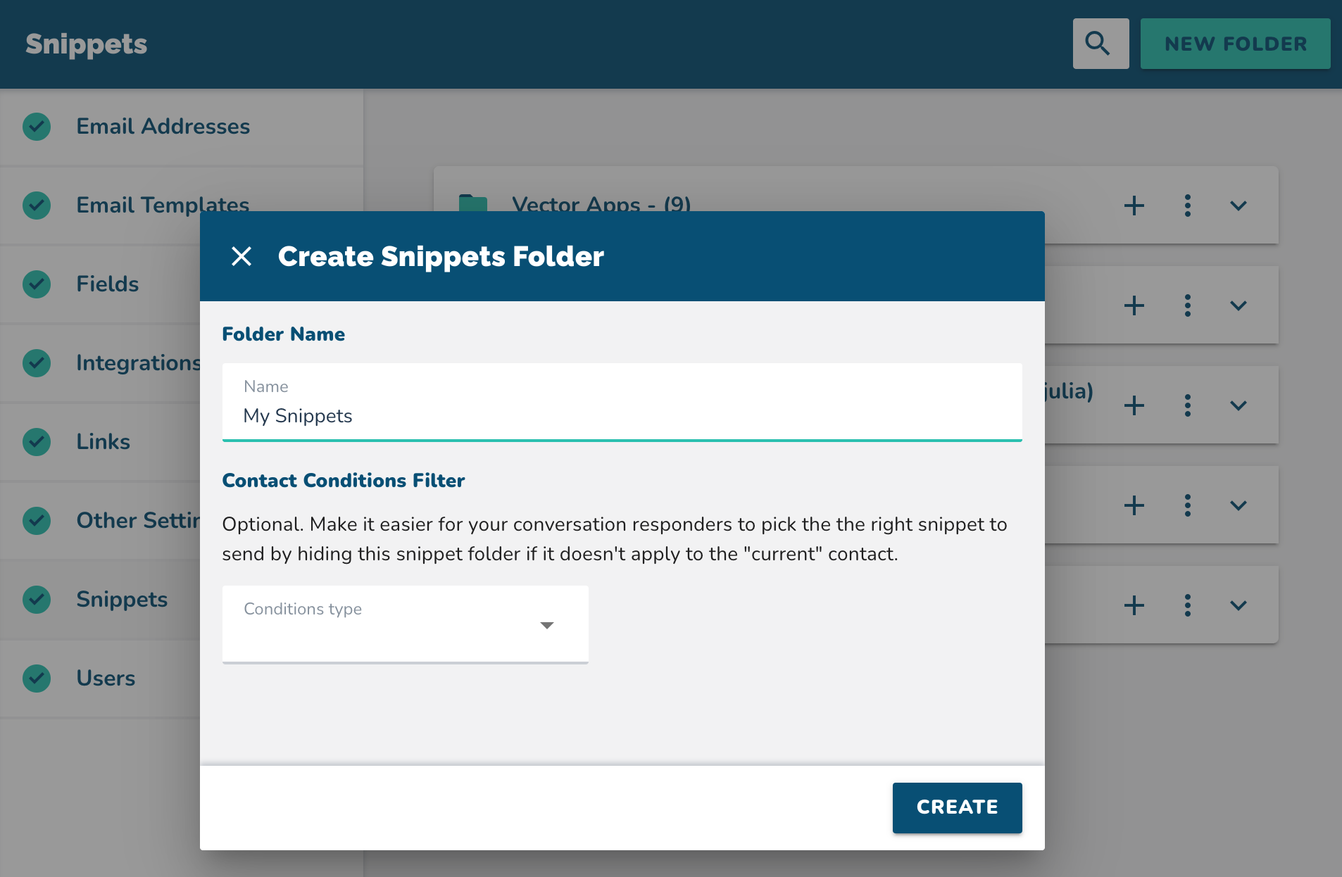 create-snippet-folder