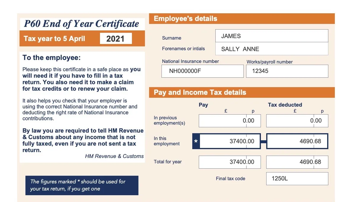 How To Get A P60 | Replacement P60 | Free Samples